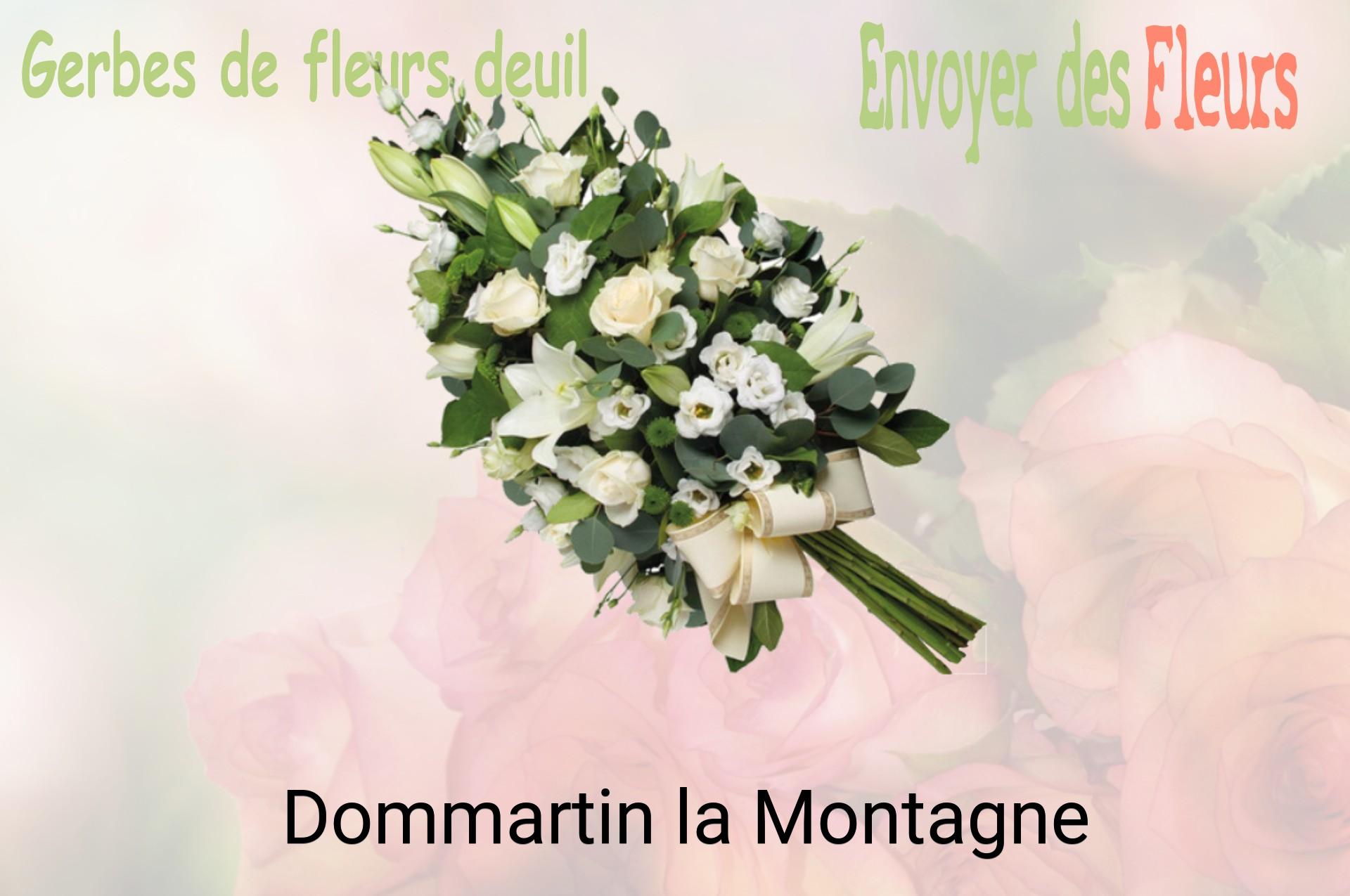 Gerbe de fleurs de deuil livrée à Dommartin-la-Montagne